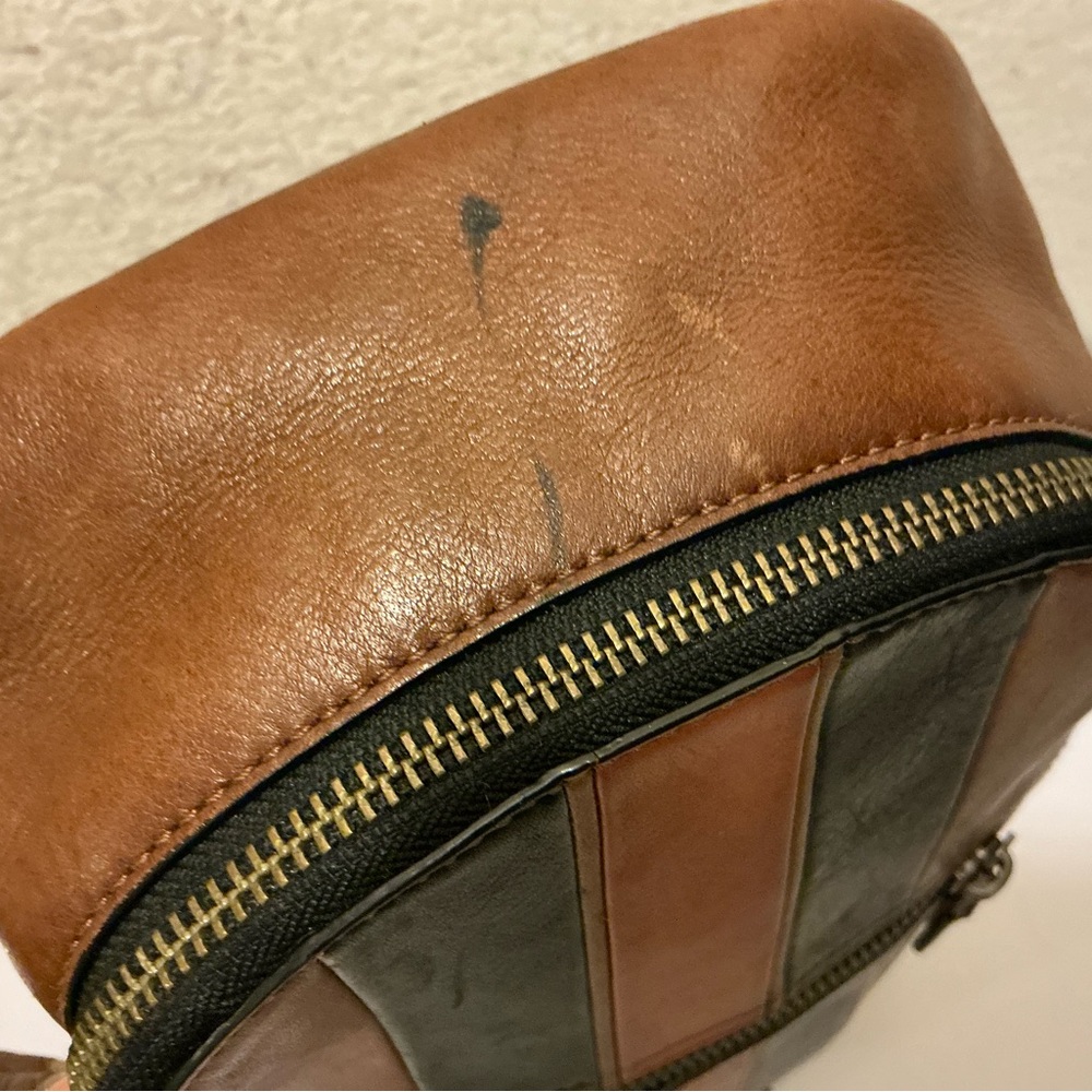 Coach Leather Varsity Stripe Campus Pack Backpack Retail $375 - Picture 4 of 9